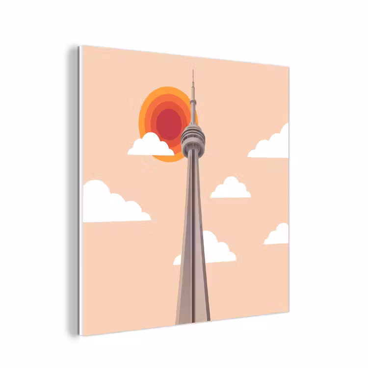 Forex - Stad - Gebouw - Architectuur - Retro - Oranje — 1