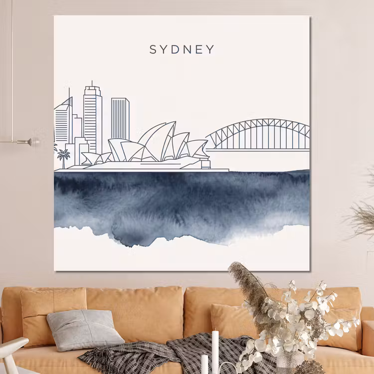 Forex - Stad - Skyline - Architectuur - Minimalistisch - Blauw — 4