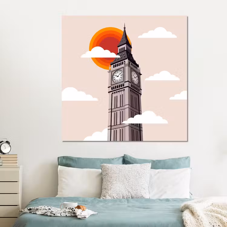 Forex - Toren - Klok - Londen - Architectuur - Retro — 2