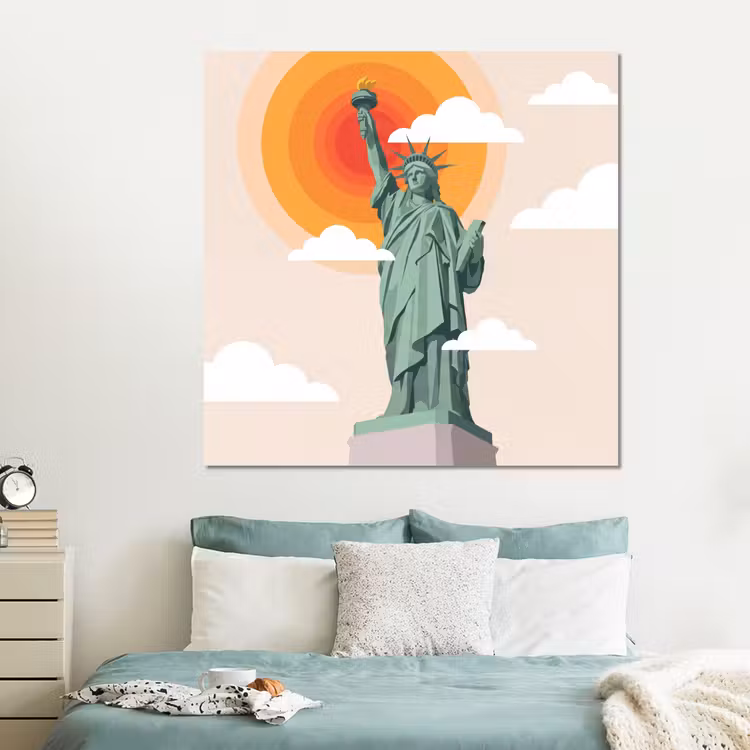 Forex - Vrijheidsbeeld - New York - Zon - Modern — 2