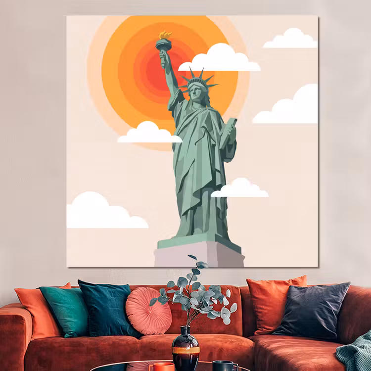Forex - Vrijheidsbeeld - New York - Zon - Modern — 3
