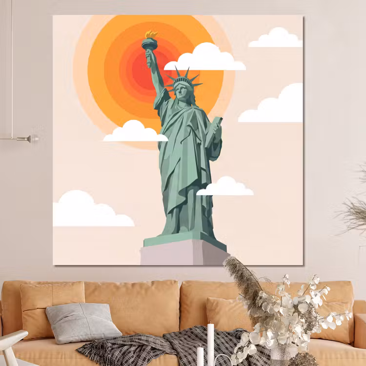 Forex - Vrijheidsbeeld - New York - Zon - Modern — 4