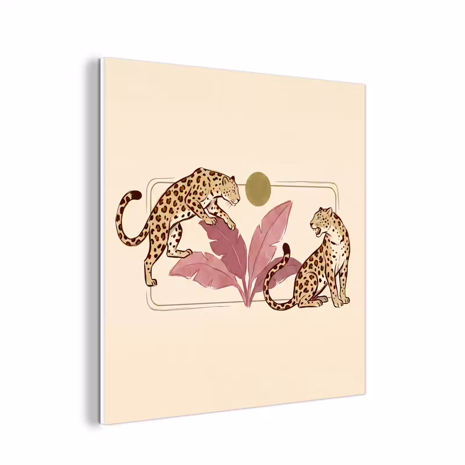 Forex - Dieren - Kat - Jungle - Illustratie - Beige — 1