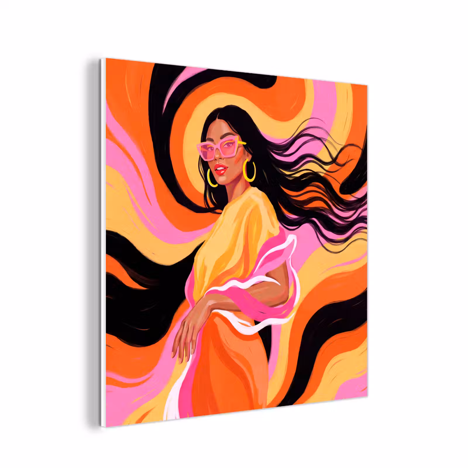 Forex - Vrouw - Zonnebril - Abstract - Kleurrijk — 1