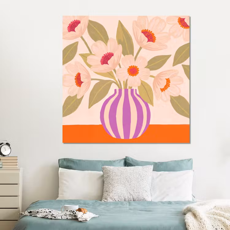 Forex - Bloemen - Vaas - Abstract - Paars - Oranje — 2