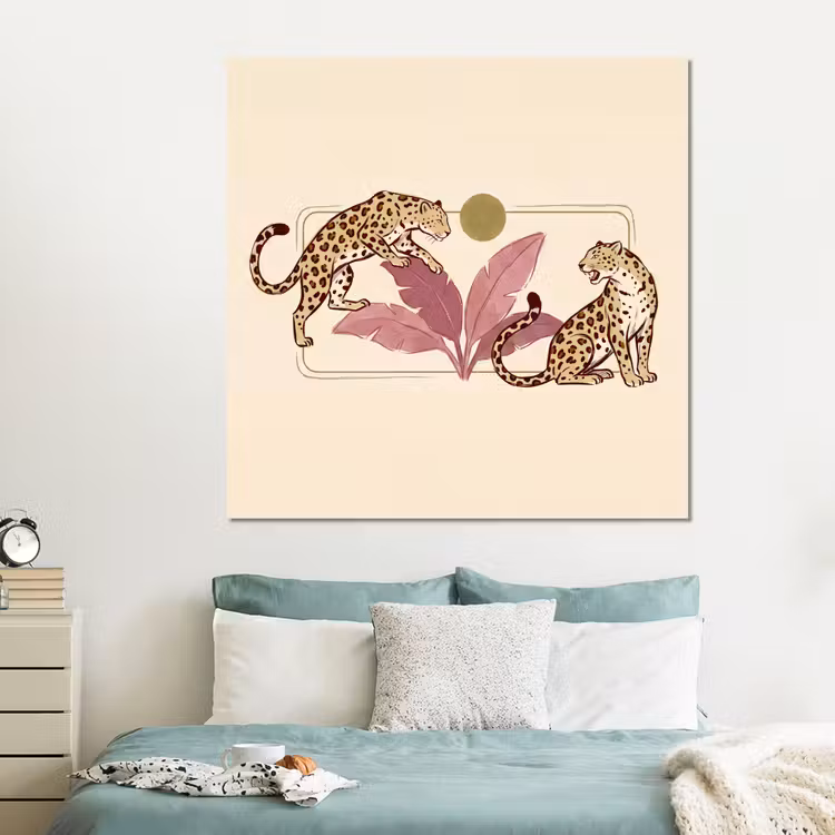 Forex - Dieren - Kat - Jungle - Illustratie - Beige — 2