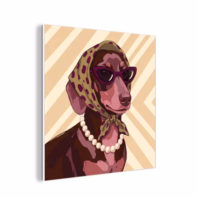 Forex - Hond - Zonnebril - Hoofddoek - Dieren - Modern — 1