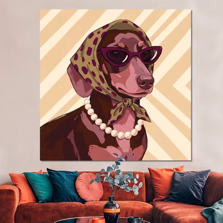 Forex - Hond - Zonnebril - Hoofddoek - Dieren - Modern — 3