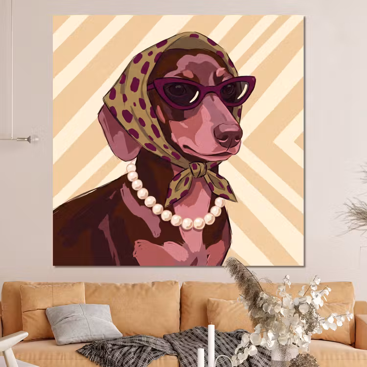 Forex - Hond - Zonnebril - Hoofddoek - Dieren - Modern — 4