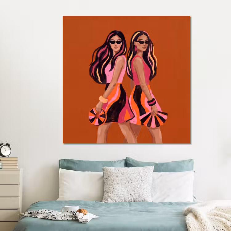 Forex - Mensen - Duo - Mode - Illustratie - Kleurrijk — 2
