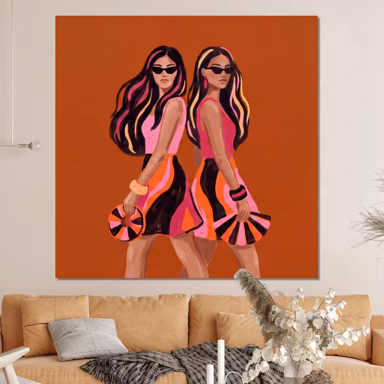 Forex - Mensen - Duo - Mode - Illustratie - Kleurrijk — 4