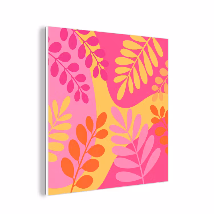 Forex - Natuur - Bladeren - Abstract - Roze - Geel — 1