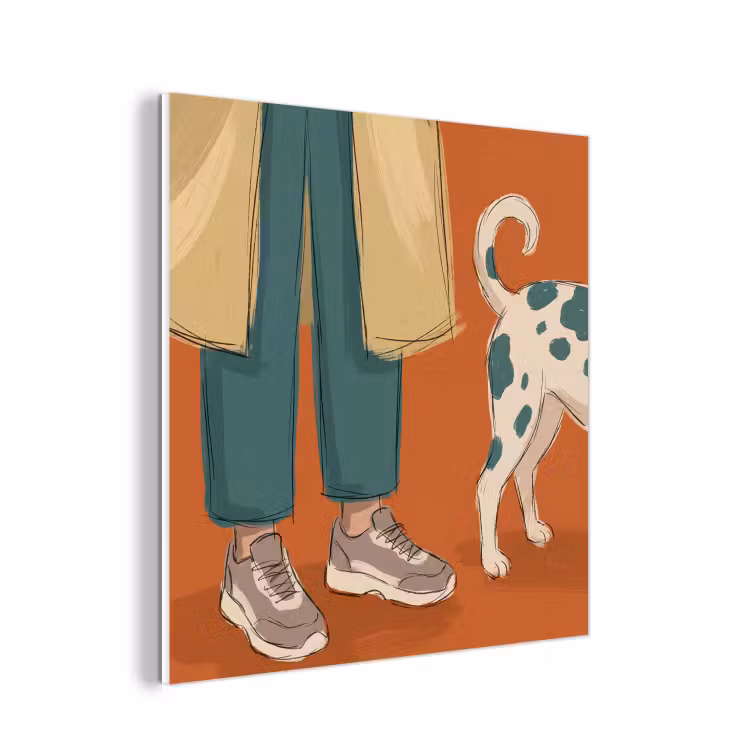 Forex - Persoon - Hond - Dieren - Illustratie - Modern — 1