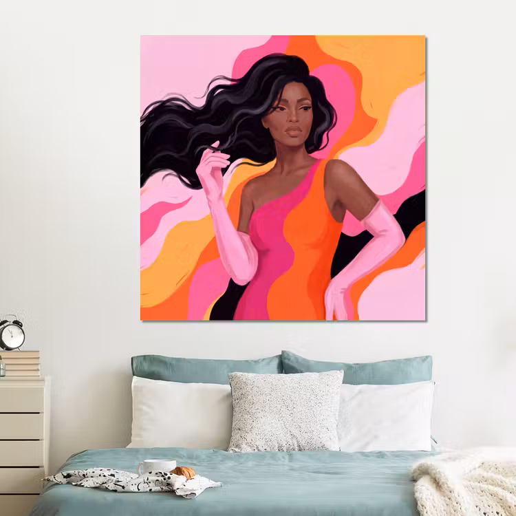 Forex - Vrouw - Portret - Kleurrijk - Modern - Kunst — 2