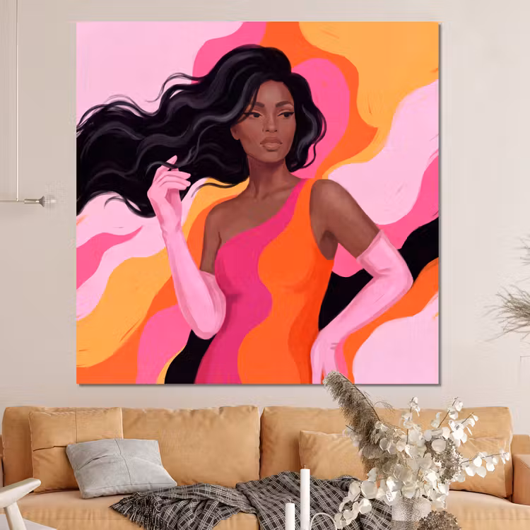 Forex - Vrouw - Portret - Kleurrijk - Modern - Kunst — 4