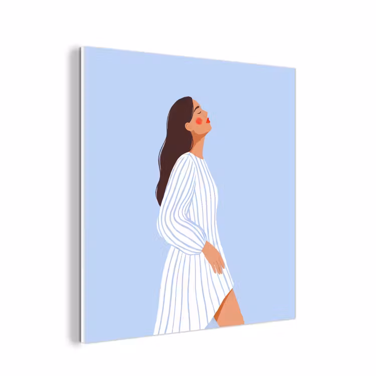 Forex - Vrouw - Profiel - Rust - Modern - Illustratie — 1