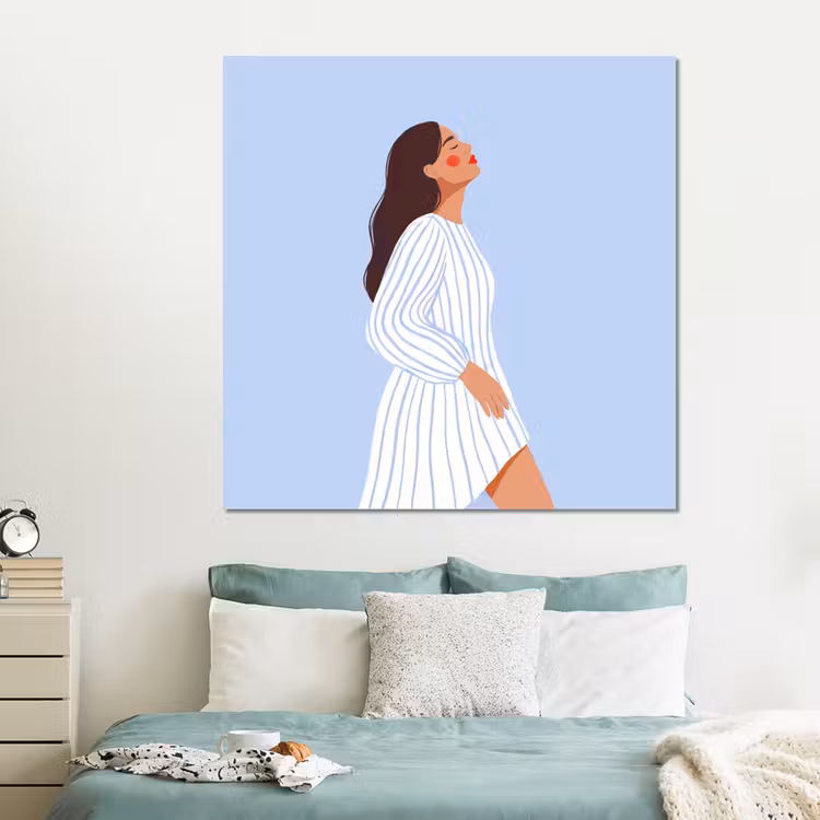 Forex - Vrouw - Profiel - Rust - Modern - Illustratie — 2