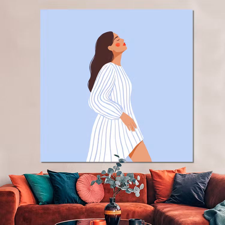 Forex - Vrouw - Profiel - Rust - Modern - Illustratie — 3