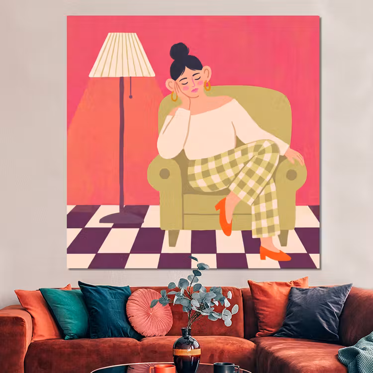 Forex - Vrouw - Rust - Interieur - Modern - Kunst — 3