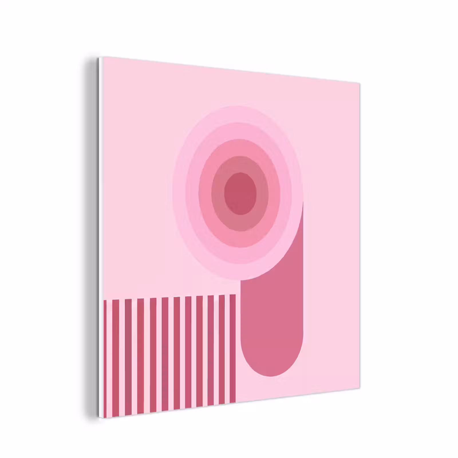 Forex - Abstract - Cirkels - Strepen - Modern - Roze — 1