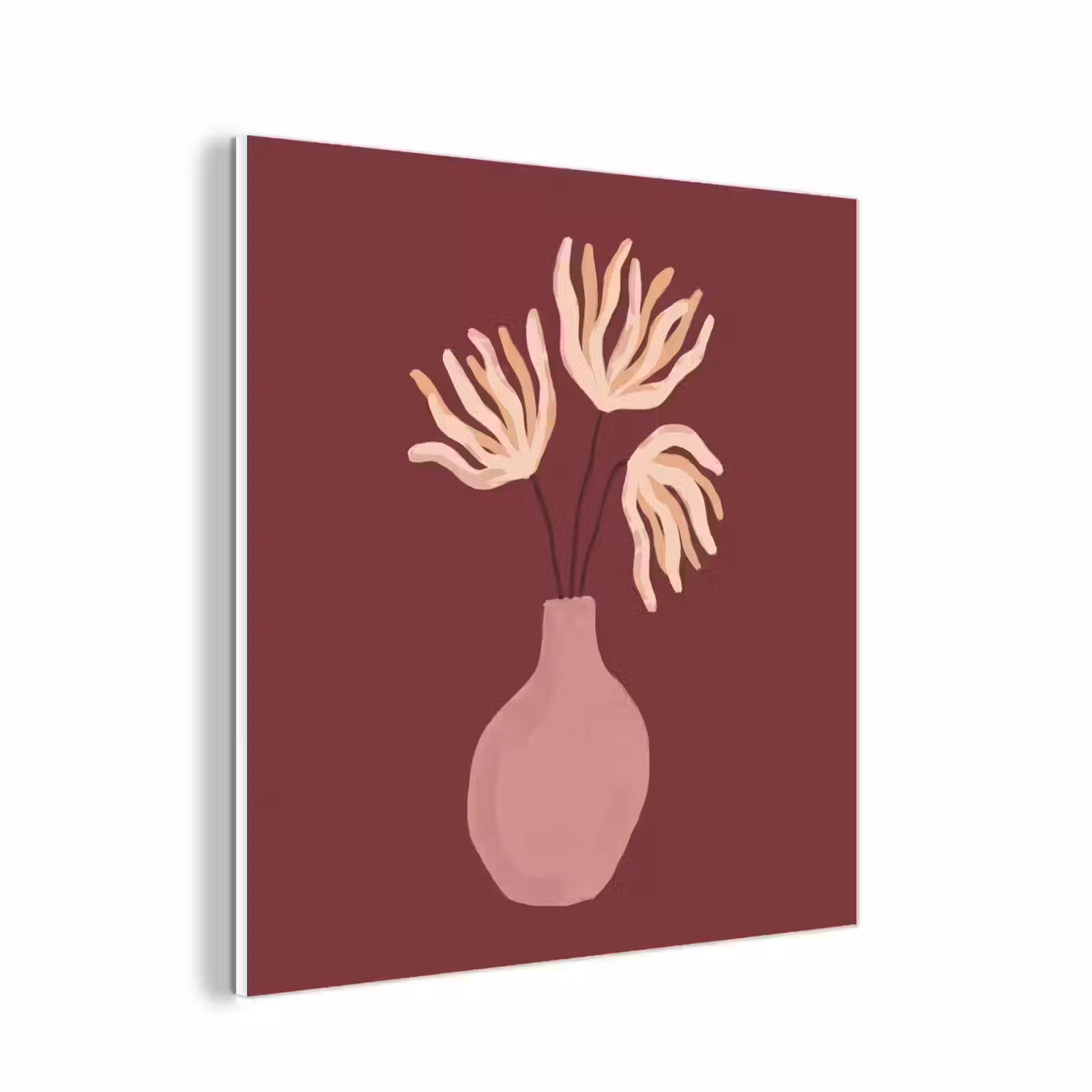 Forex - Bloemen - Vaas - Abstract - Modern - Aardetinten — 1