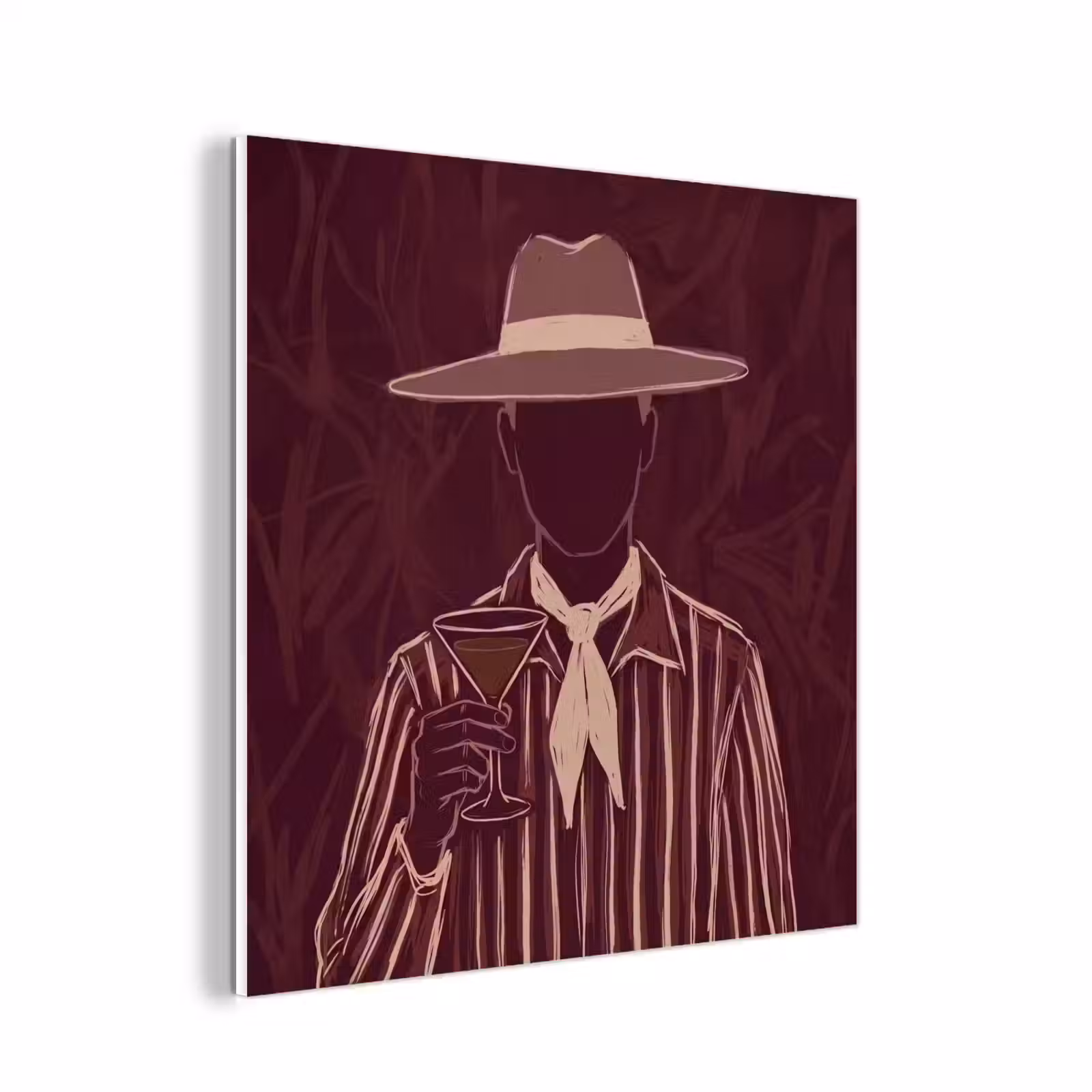 Forex - Mens - Hoed - Cocktail - Abstract - Bruin — 1