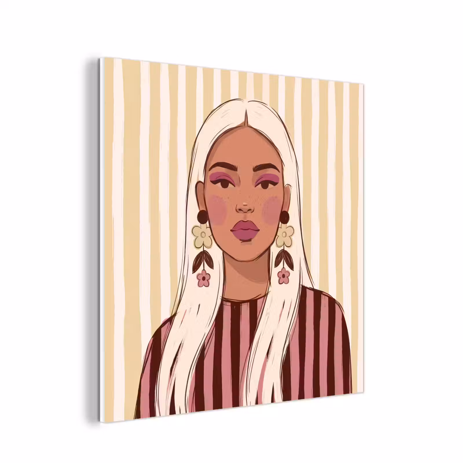 Forex - Vrouw - Portret - Illustratie - Modern - Roze — 1