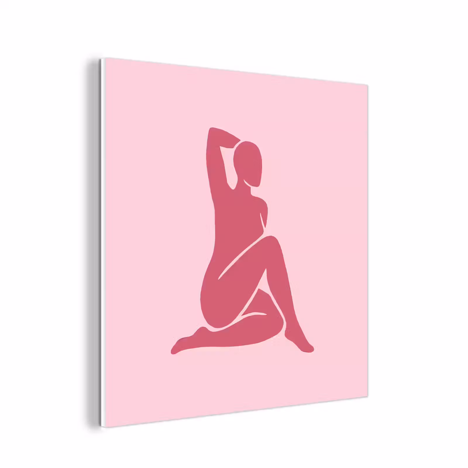 Forex - Vrouw - Silhouet - Abstract - Modern - Roze — 1