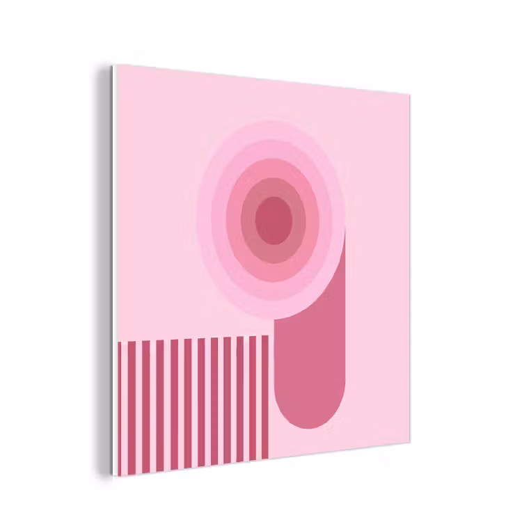 Forex - Abstract - Cirkels - Strepen - Modern - Roze — 1