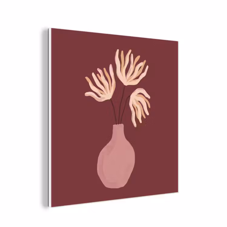 Forex - Bloemen - Vaas - Abstract - Modern - Aardetinten — 1