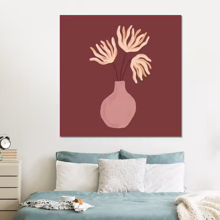 Forex - Bloemen - Vaas - Abstract - Modern - Aardetinten — 2