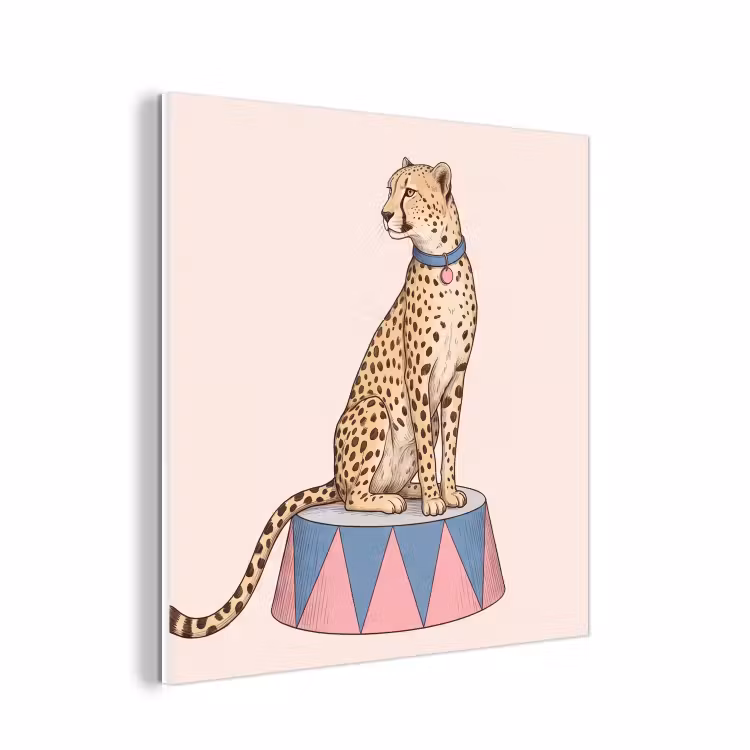 Forex - Dieren - Circus - Illustratie - Vintage - Roze — 1