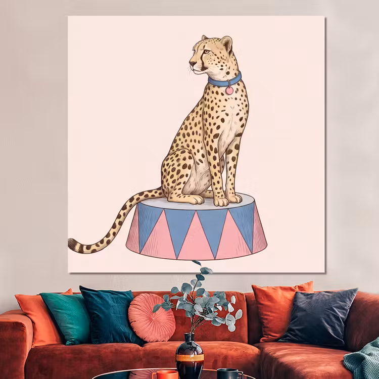 Forex - Dieren - Circus - Illustratie - Vintage - Roze — 3