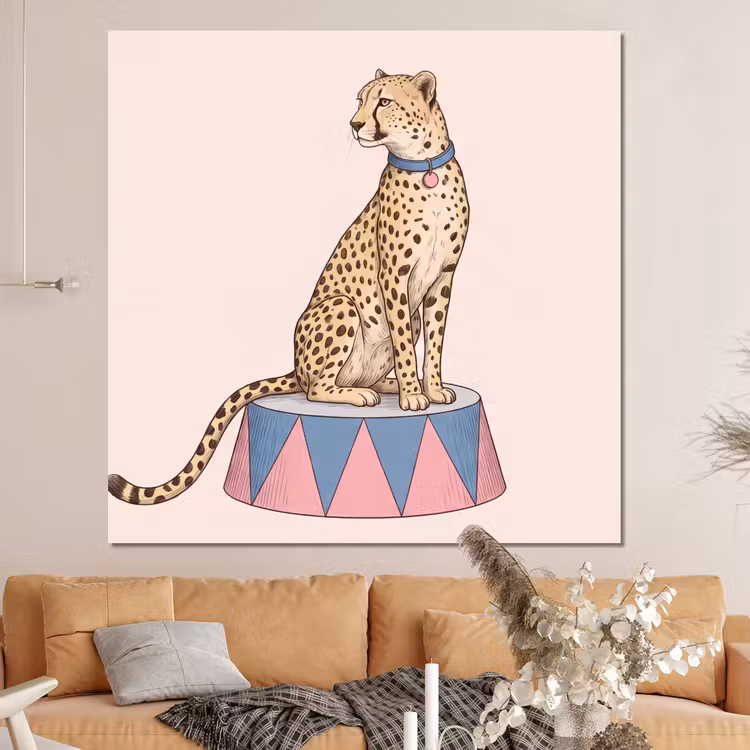 Forex - Dieren - Circus - Illustratie - Vintage - Roze — 4