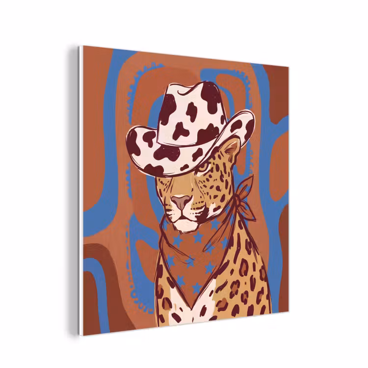 Forex - Dieren - Cowboyhoed - Modern - Illustratie - Bruin — 1
