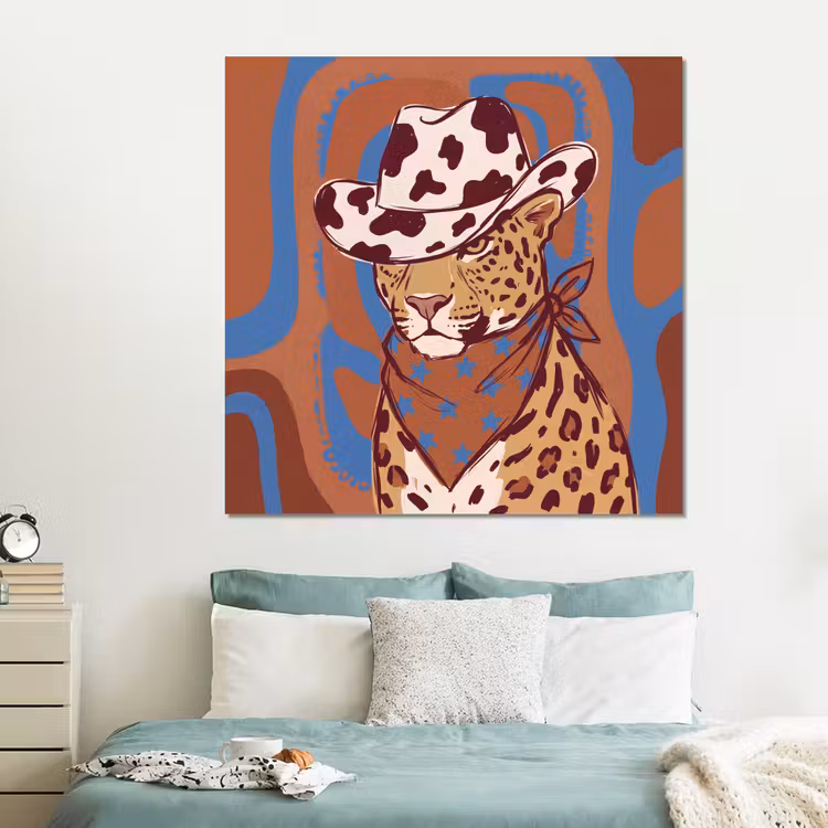 Forex - Dieren - Cowboyhoed - Modern - Illustratie - Bruin — 2