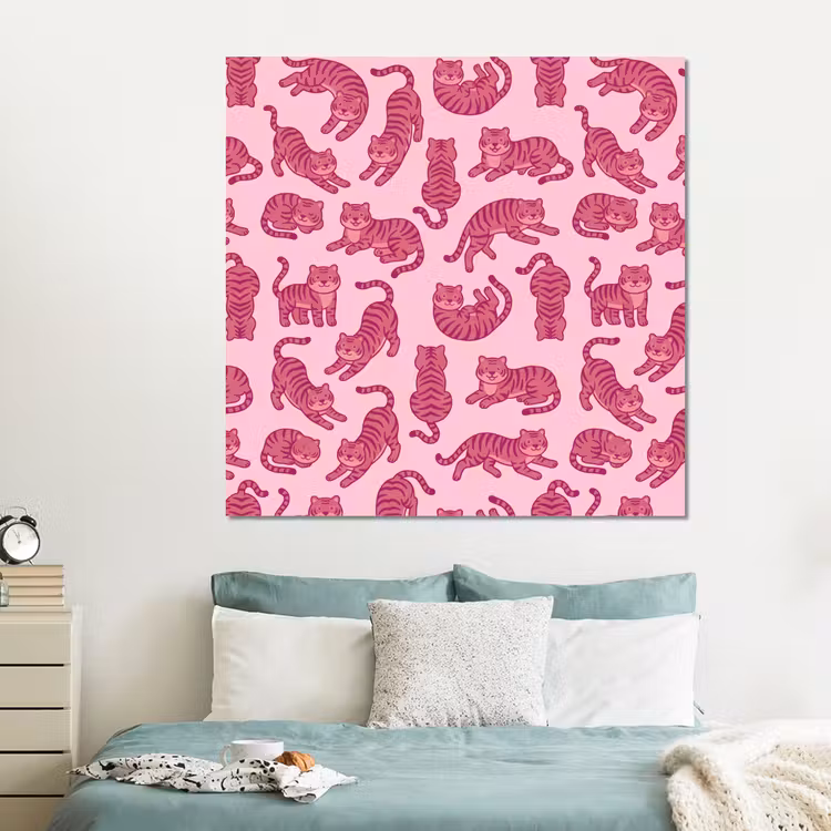Forex - Dieren - Patroon - Roze - Speels - Cartoon — 2