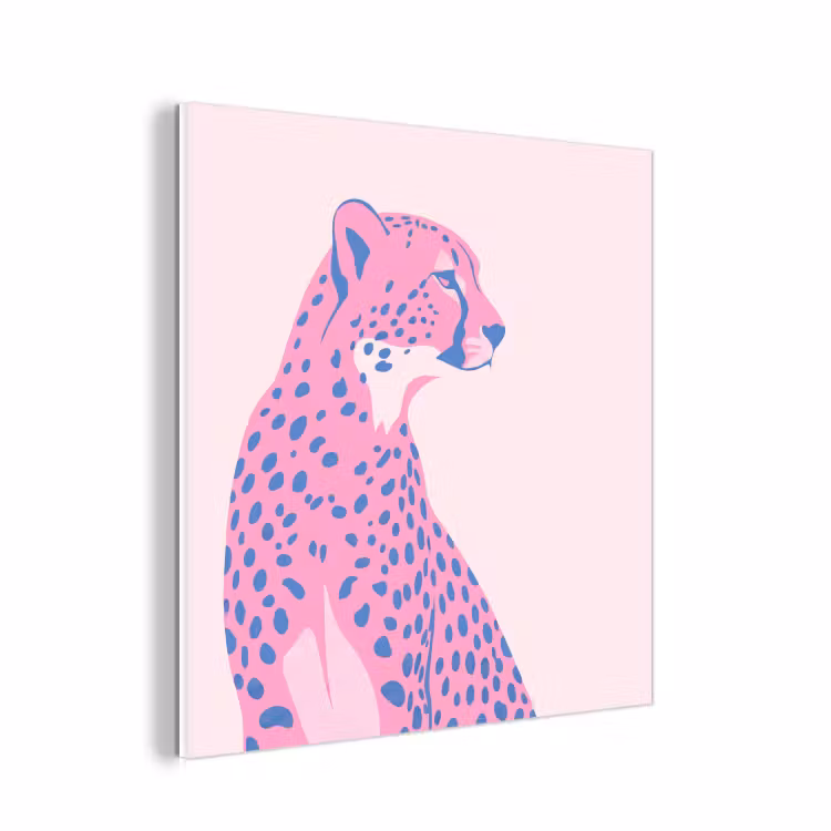 Forex - Dieren - Profiel - Abstract - Roze - Blauw — 1