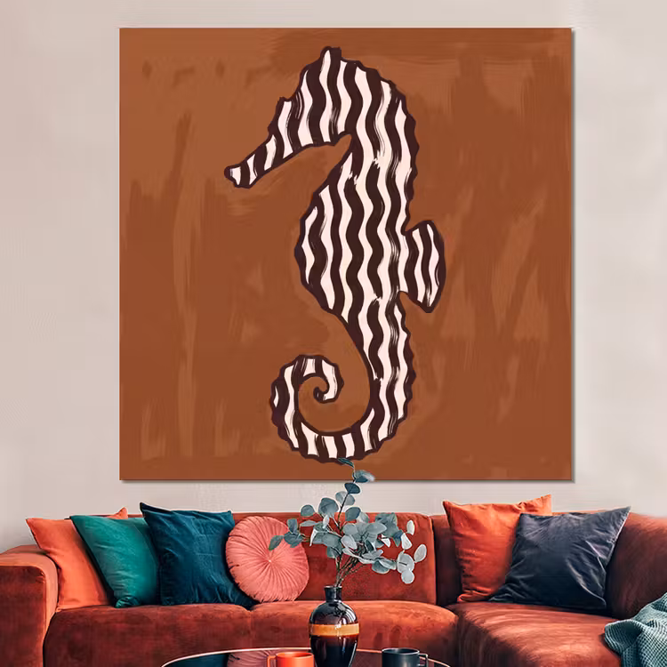 Forex - Dieren - Zeepaardje - Abstract - Bruin - Strepen — 3