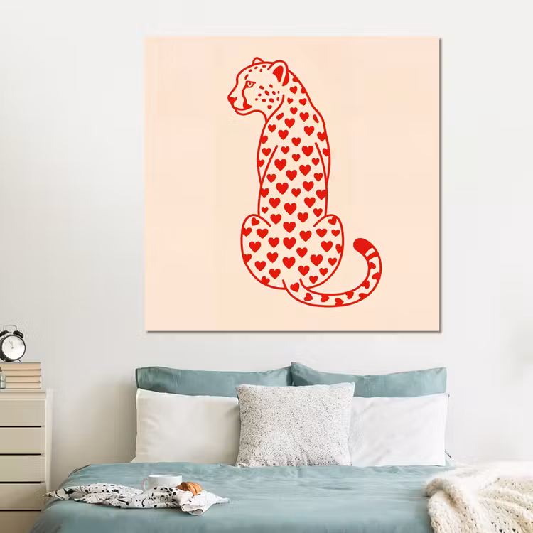 Forex - Kat - Harten - Dieren - Modern - Rood — 2