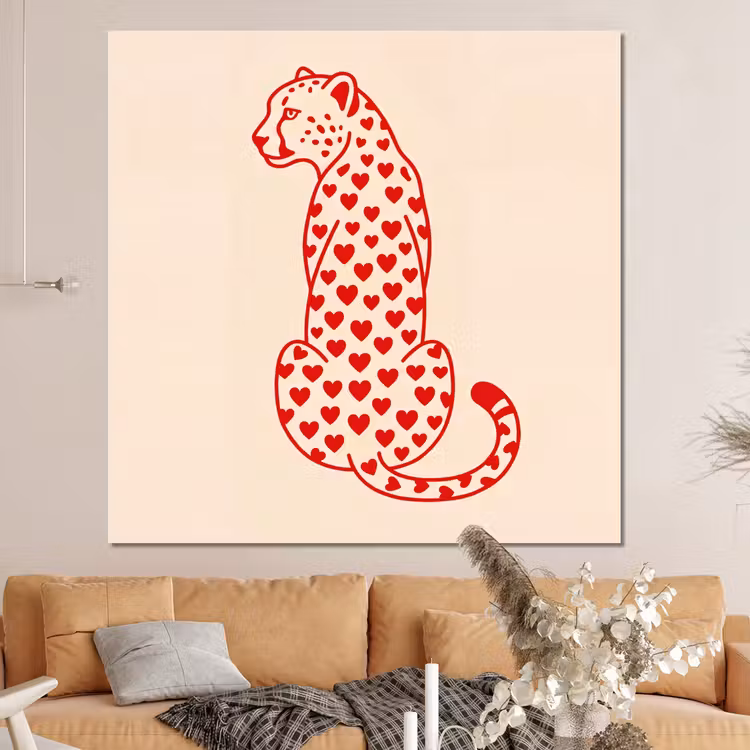 Forex - Kat - Harten - Dieren - Modern - Rood — 4