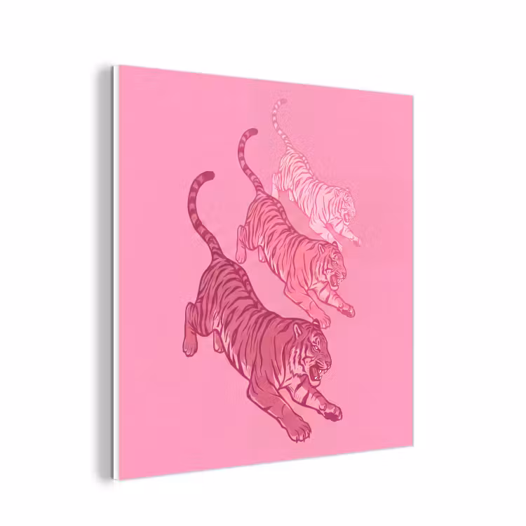 Forex - Kat - Springend - Dieren - Roze - Modern — 1