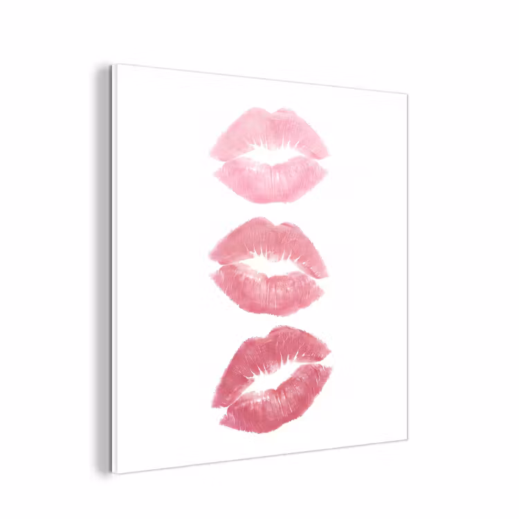 Forex - Lippen - Kusafdruk - Roze - Modern - Abstract — 1