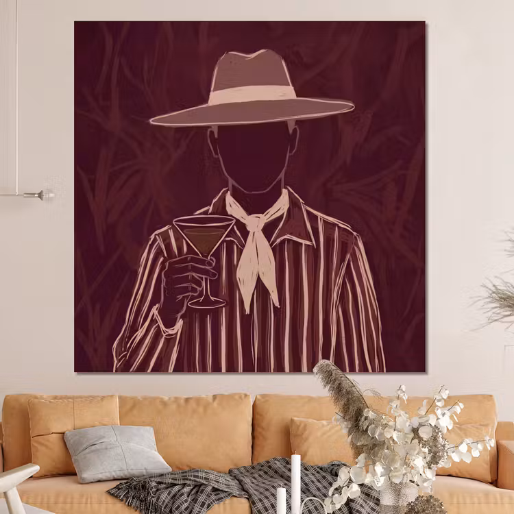 Forex - Mens - Hoed - Cocktail - Abstract - Bruin — 4