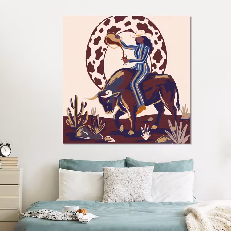 Forex - Mensen - Dieren - Cowboy - Abstract - Kleurrijk — 2