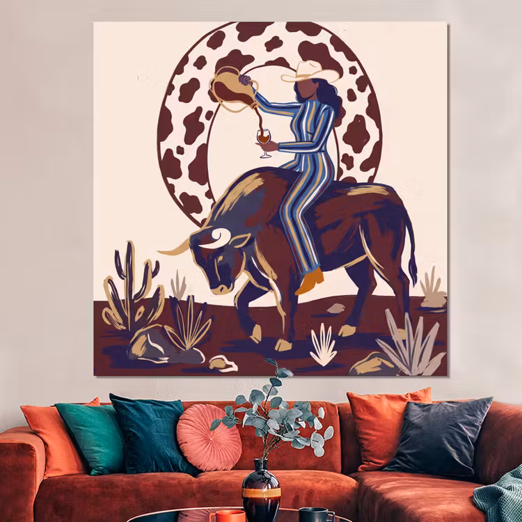 Forex - Mensen - Dieren - Cowboy - Abstract - Kleurrijk — 3