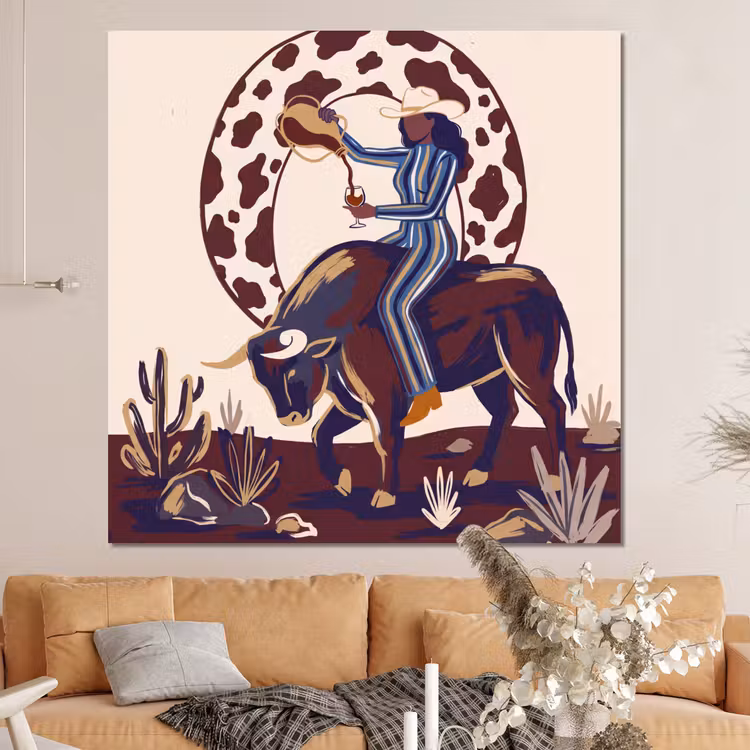 Forex - Mensen - Dieren - Cowboy - Abstract - Kleurrijk — 4