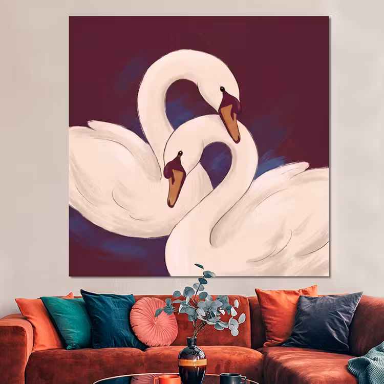 Forex - Vogel - Koppel - Liefde - Abstract - Wit — 3