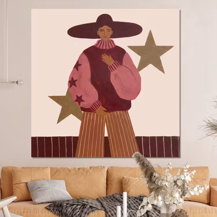 Forex - Vrouw - Hoed - Abstract - Modern - Portret — 4