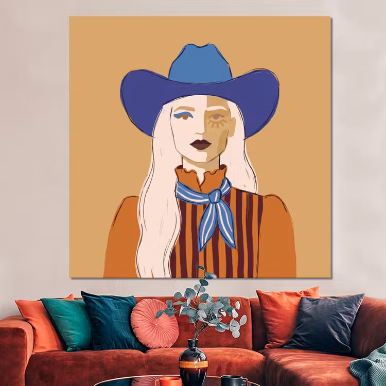 Forex - Vrouw - Portret - Abstract - Kleurrijk - Modern — 3
